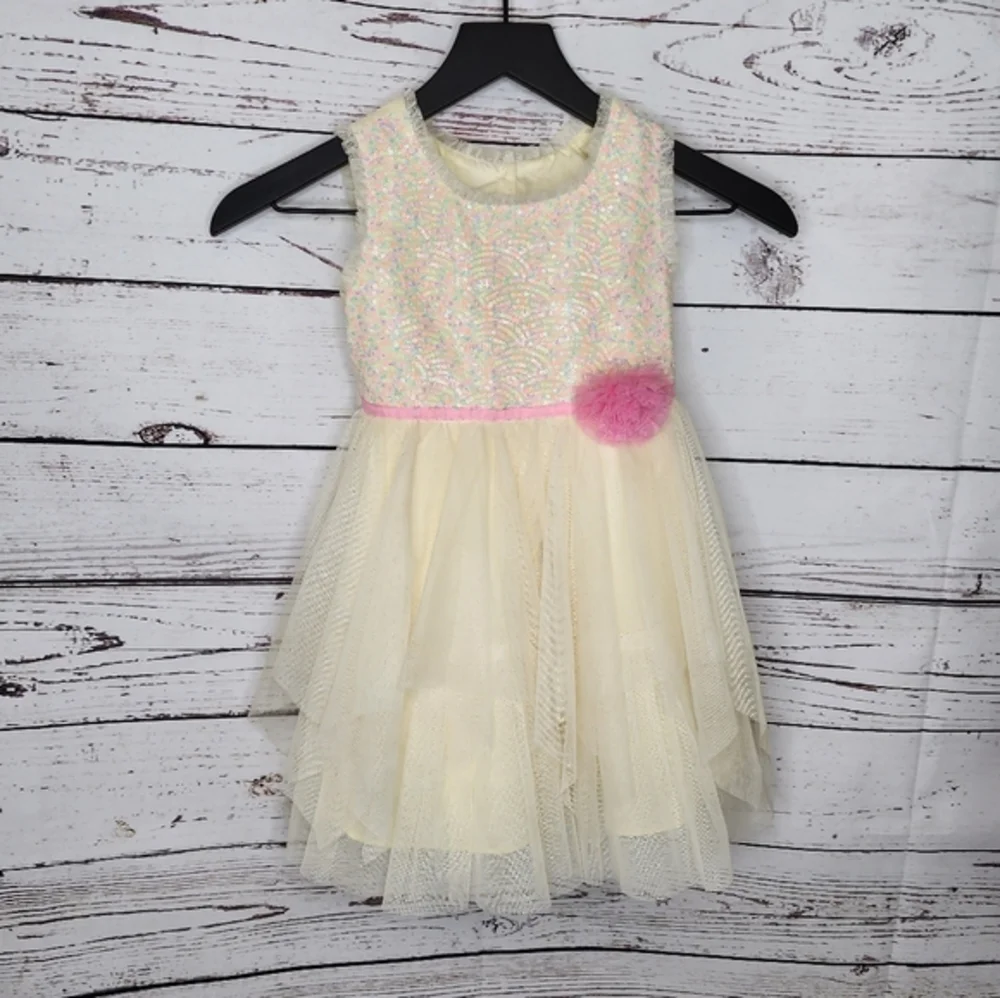 Jona Michelle Yellow Sequin Dress
